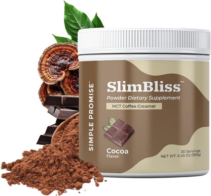 Simple Promise SlimBliss - Sugar Free Coffee Creamer with MCT Oil Powder - Supports Metabolism, Energy, and Digestion - MCT Powder for Coffee, Keto Coffee Creamer, Healthy Mocha Creamer - 30 Servings