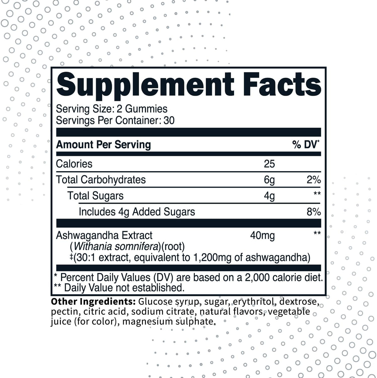 Type Zero Ashwagandha Gummies 60 Gummies for 30 Servings Per Bottle - Ashwagandha Herbal Extract Supplement, Gluten Free, GMO Free