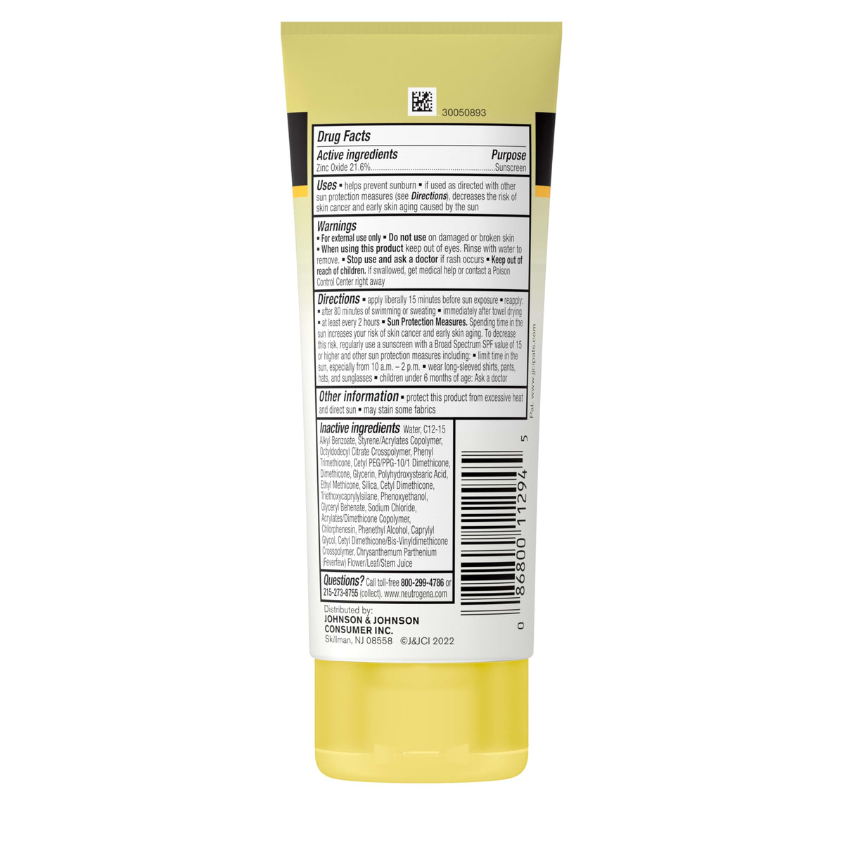 Neutrogena Sheer Zinc Oxide Kids Mineral Sunscreen Lotion, Broad Spectrum SPF 50+ with UVA/UVB Protection, Water-Resistant for 80 Minutes, Paraben-, Dye-, Fragrance- & Tear Free, 3 fl. oz