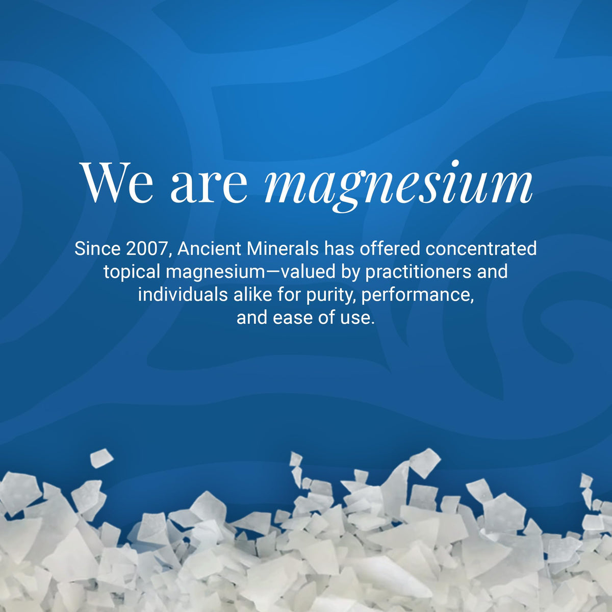 Ancient Minerals Magnesium Bath Flakes, Epsom Salt Alternative, 8lb | Pure Zechstein magnesium chloride flakes for soaking & whole-body replenishment. 8 lb resealable bag.
