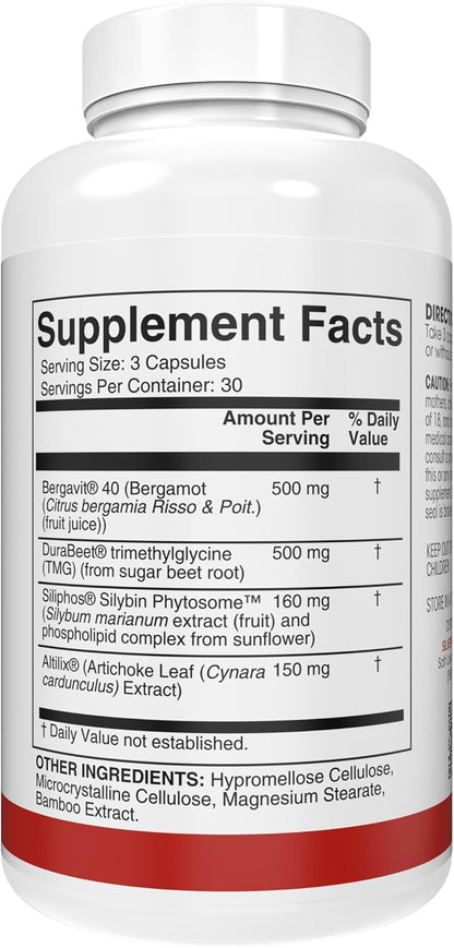 Silver Fern Brand Liver Complex Supplement (1 Pack) | With Milk Thistle, Beet Root, Bergavit®, & Artichoke Extract – Daily Liver Support – 90 Vegetarian Capsules