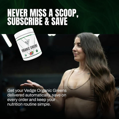 VEDGE Greens Powder, Super Greens Powder, Mixed Berry, 30 Servings | Organic Greens Powder, Full Spectrum Vegan Superfood Drink Mix With Antioxidants For Energy And Daily Nutrition, Athletes