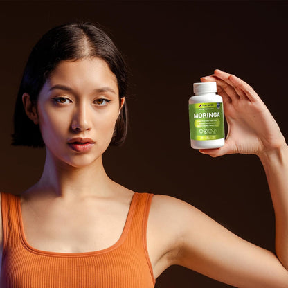Moringa Capsules - Pure Moringa Powder Supports, Joint Comfort & Healthy Energy Levels 120 Capsules - Made in USA, Gluten Free Supplement, GMO Free