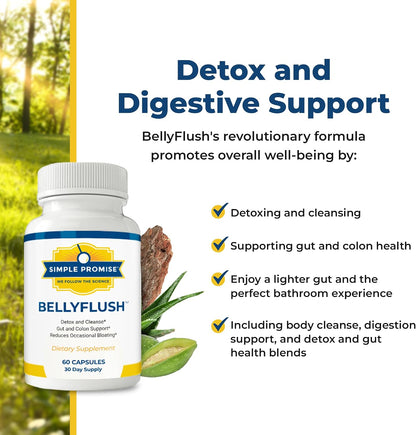 BellyFlush and Consti-Slim Bundle - Gut Support - Bentonite Clay, Psyllium | Dual Digestive Formula, For Comfortable Regularity, With Psyllium Husk and Milk Thistle, Two of Each Daily
