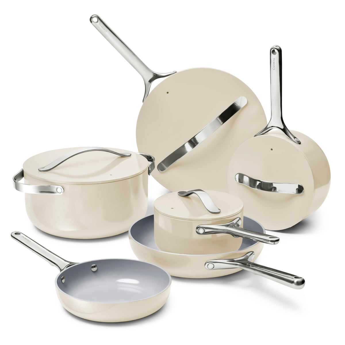 Caraway 16-Piece Deluxe Non-Stick Ceramic Cookware Set