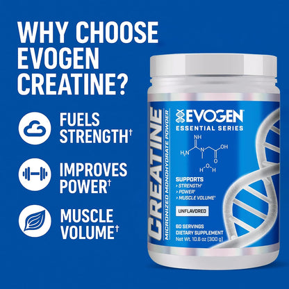 Evogen EVP 3D Creatine Monohydrate Bundle – Stim Free Pre Workout Powder & Micronized Creatine for Pump, Strength, Power & Recovery | Sour Candy + Unflavored