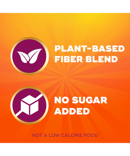 Metamucil Fiber Gummies for Adults, No Sugar Added Orange Flavor, 5g Prebiotic Plant Based Fiber Supplement Blend, 120 Count
