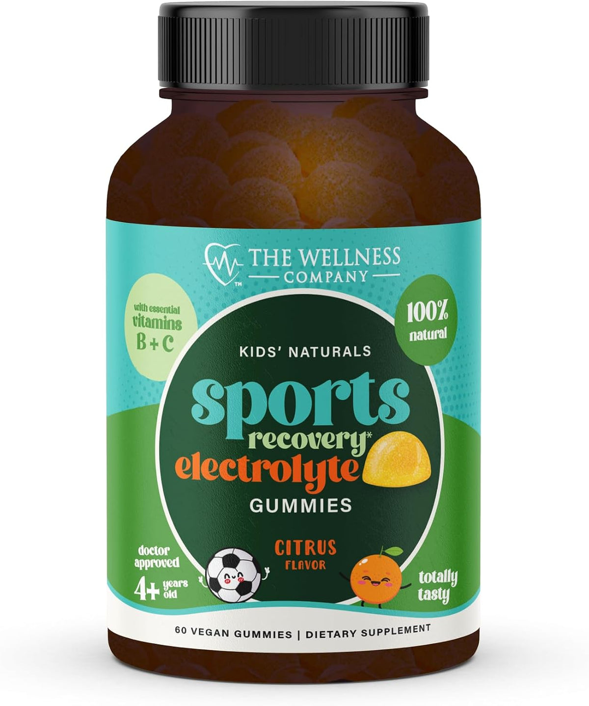 Kids Naturals Sport Recovery Gummies – Daily Wellness Support | 120ct (2 Month Supply)