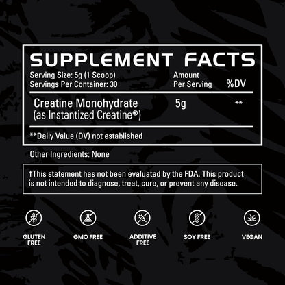 Gains in Bulk Instantized Creatine Monohydrate for Women and Men, Soluble Pre Workout Powder, Supports Muscle Building, Strength and Performance, Unflavored and Sweet Lemonade, 60 Servings