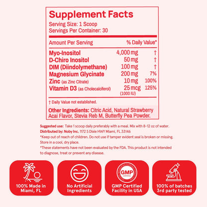 Peach Perfect Inositol Multivitamin – Myo-Inositol & D-Chiro 40:1 Blend, Omega-3, Vitamin D3, Magnesium, Zinc – Supports Women’s Health, Mood, Energy, Supplement – 30 SVG