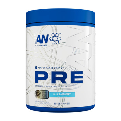AN Performance Pre-Workout Powder Supplement for Men & Women | Energy Drink Mix with 300mg Caffeine + Beta Alanine + Citrulline | Third-Party Tested | Fruit Punch | 30 Servings