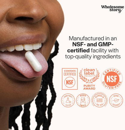 Wholesome Story Myo-Inositol & D-Chiro Inositol Supplement for Women | Fertility Supplements for Hormonal Balance & Ovarian Health Support | Myoinositol | Ideal 40:1 Ratio | 30 Servings
