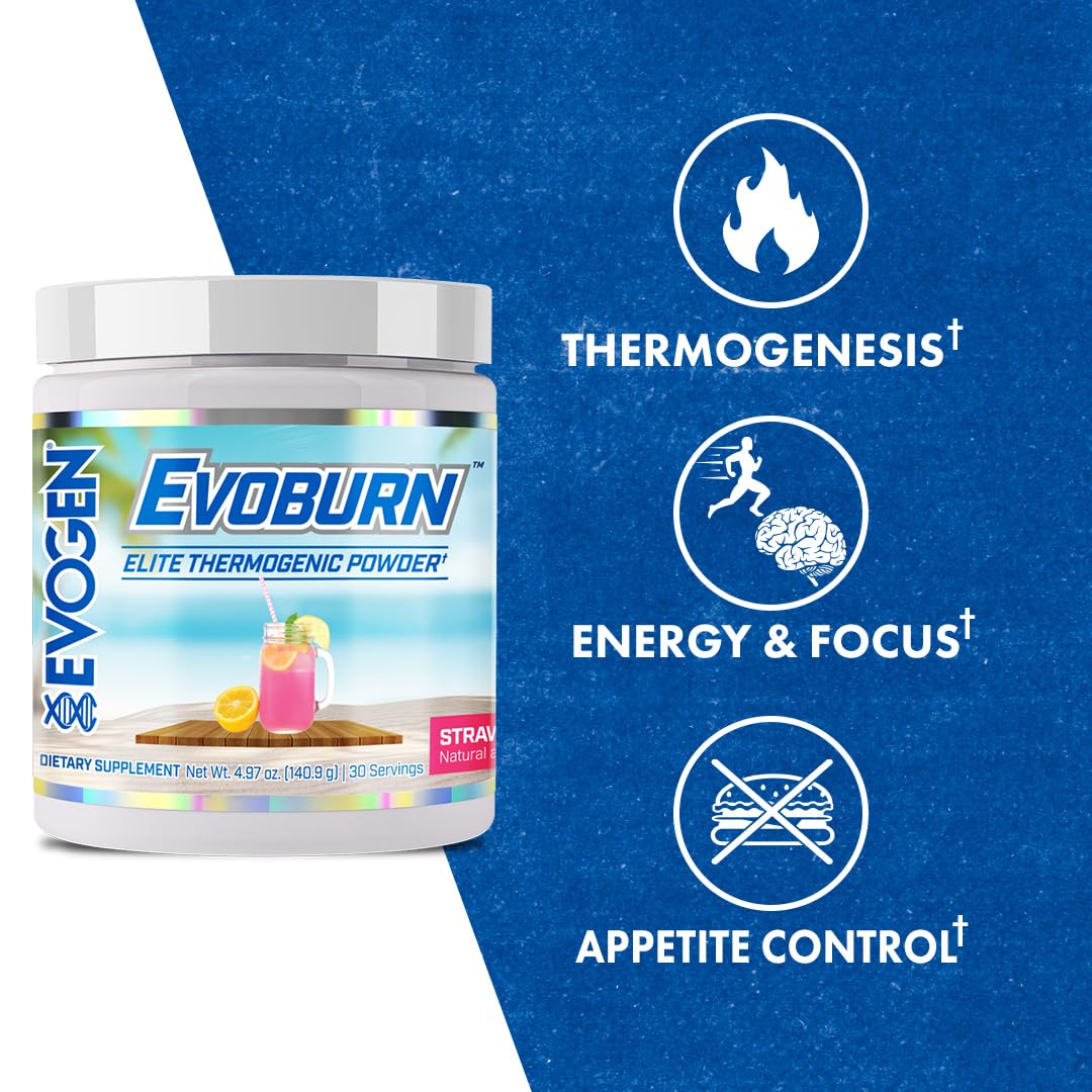Evogen Evoburn Thermogenic | Mango | 30 Servings | MitoBurn, InnoSlim and ProGBB with caffeine, L-tyrosine, cocoa extract, DMAE and AdvantraZ for energy, focus and metabolism