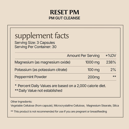 Paulina FITNESS Reset Detox Duo AM + PM Weight Loss Support Bundle | Supports Metabolism, Appetite Control, Digestion & Overnight Detox, 30-Day Supply, Vegan, Gluten & Cruelty-Free