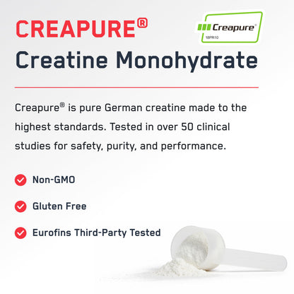 SteelFit Creapure Creatine Monohydrate Powder, Unflavored, 100 Servings | German Creatine Powder for Men, Women - Gym Workout Nutritional Supplements for Muscle Gain, Brain Health & Strength Building