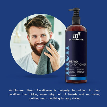 Artnaturals Beard Conditioner with Tea Tree & Jojoba Oil, 8 fl oz