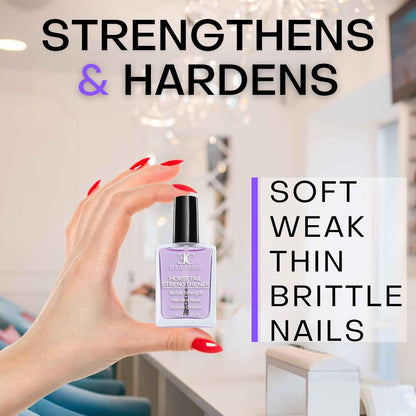 Ellie Chase Horsetail Nail Strengthener, Growth, Hardener, Repair Treatment Polish 0.5 OZ/Help Splits, Breaks, Thin, Weak