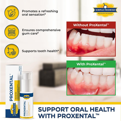 ProXental - Dental Gel with Xylitol and Aloe Vera - Healthy Gum Care Gel | Oral Care Gel, Gum Comfort Support, Clove and Sea Salt Blend, Easy Twice-Daily Application, Alcohol-Free
