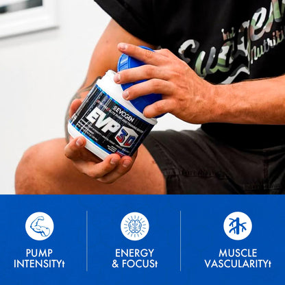 Evogen EVP 3D Stim Free Pre-Workout | Citrus Candy | 40 Servings | Arginine nitrate, L-citrulline, beta-alanine and creatine with lion's mane, L-tyrosine and DMAE for pumps and focus