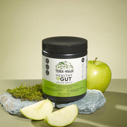 TERRA ORIGIN Healthy Gut Powder (Berry Flavor) |30-Servings with L-Glutamine, Zinc, Glucosamine, Slippery Elm Bark, Marshmallow Root and More!