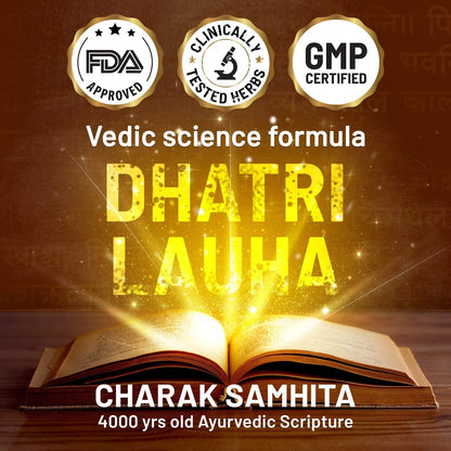 Uxa Gynoveda Iron Folic Acid Supplement | Ayurvedic Blood Builder for Hemoglobin Lost in Periods