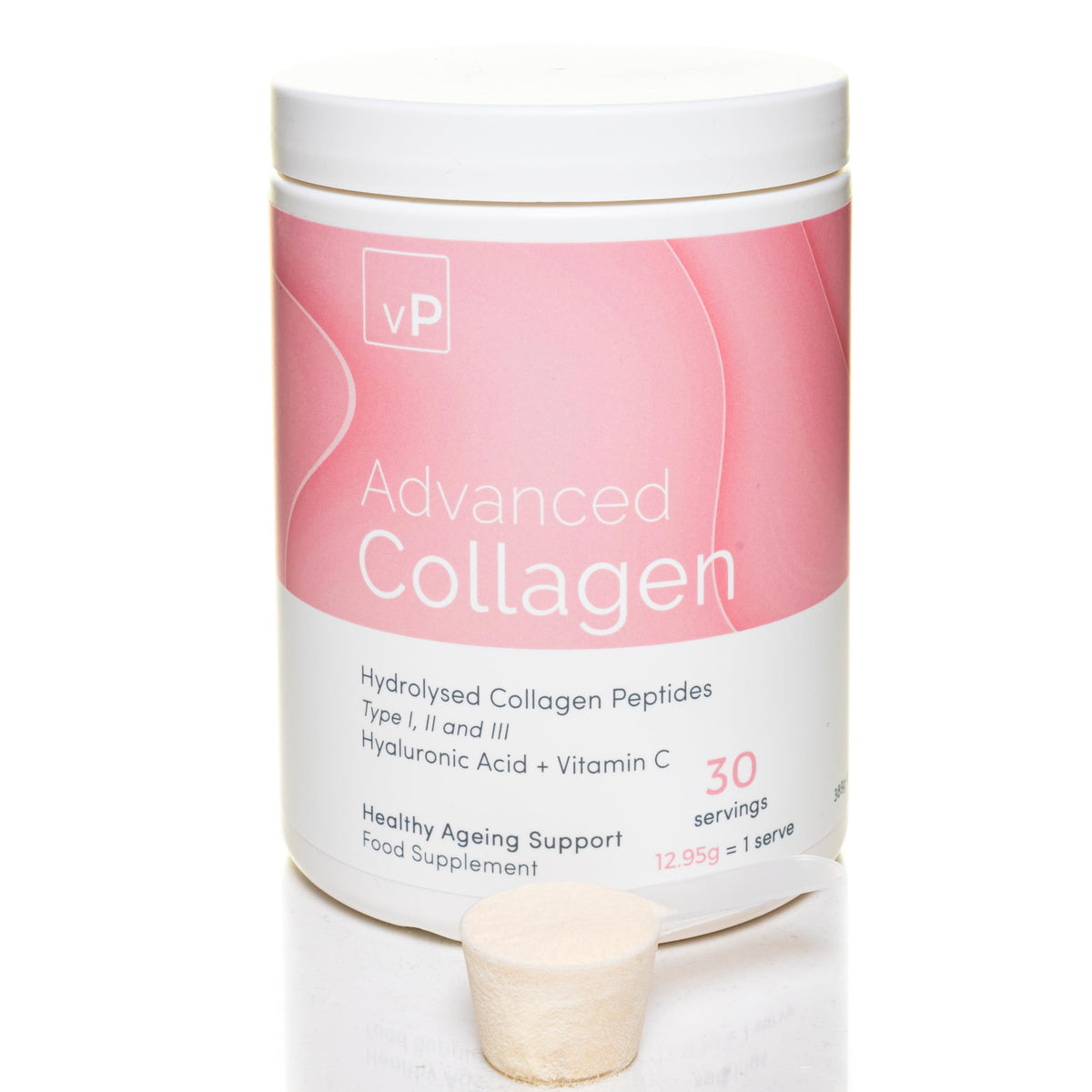 Advanced Collagen with Hyaluronic Acid - 12.95g x 30 Servings - Type 1 2 3