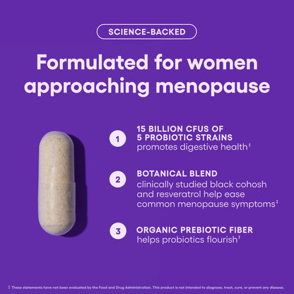 Physician's Choice Menopause Probiotic Supplement for Women - Supports Hormone Balance