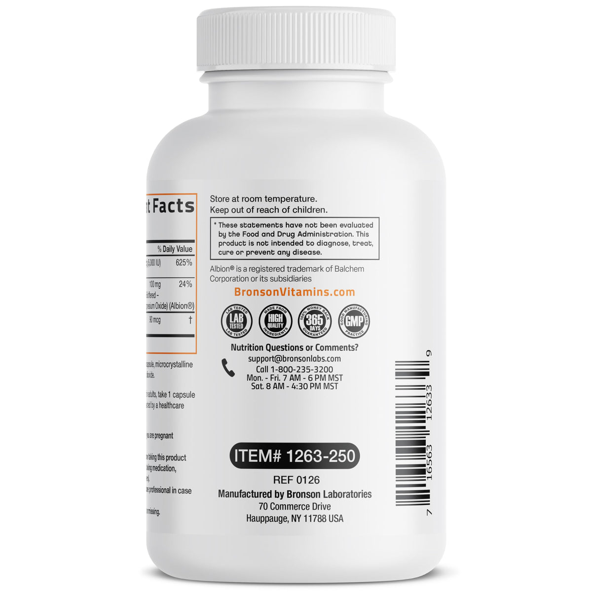 Bronson Vitamin K2+D3 Magnesium Glycinate Supplement, 60 Capsules | 3-in-1 Bone & Heart Health Support Formula, Non-GMO, Gluten Free, Soy Free