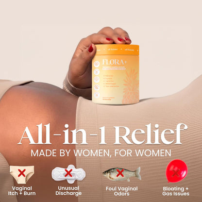 ALLFEMME Flora+ pH Balance Vaginal Probiotic Gummies for Women – Pineapple | Prebiotics & Hyaluronic Acid · Feminine Odor and Freshness Support · Sugar Free · Vegan · Non-GMO · Gluten Free · 30 Gummies