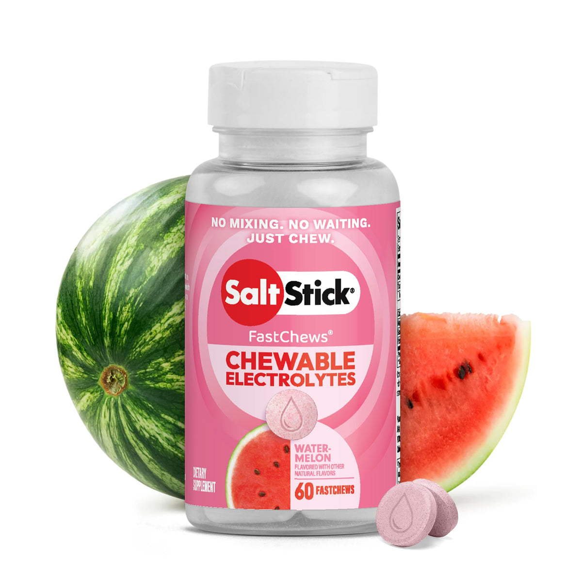 SaltStick High Sodium Electrolyte FastChews - Mixed Berry, 60 Tablets