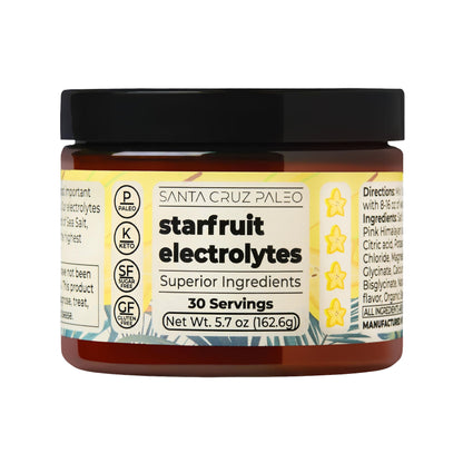 Santa Cruz Paleo Electrolyte Powder, Cherry Limeade, Sugar Free Hydration Drink Mix with Himalayan Pink Salt, Sea Salt, Magnesium Glycinate, Potassium Chloride, Sweetened with Stevia, 30 Servings