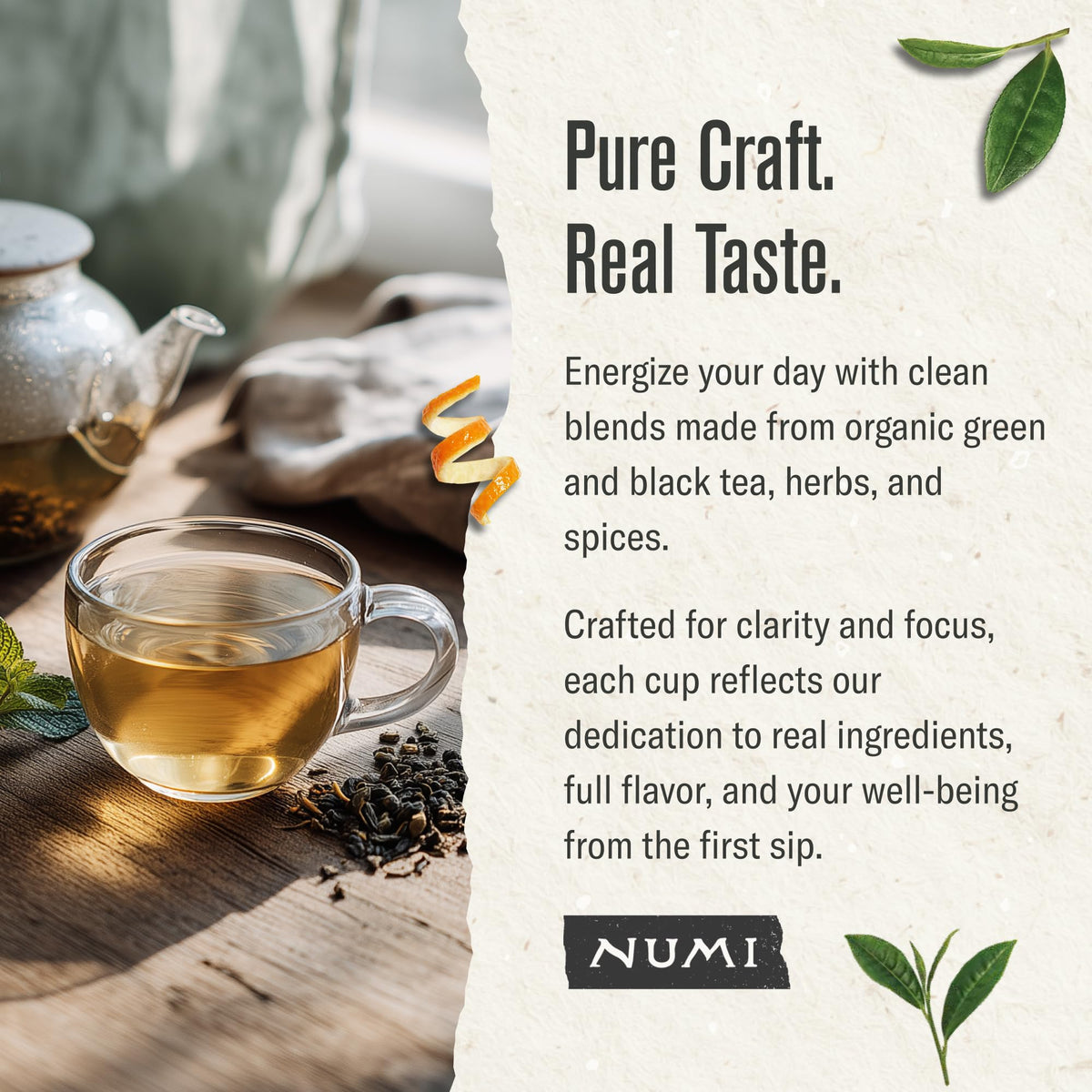 Numi Organic Jasmine Green Tea 16 Ounce Pouch Brews 200 Cups