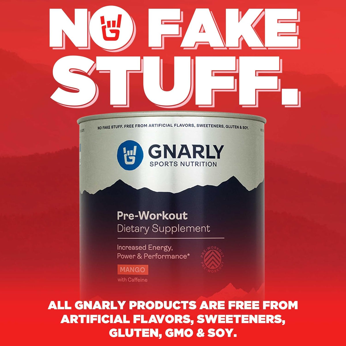 Gnarly Nutrition Golden Milk Vegan Protein Powder Preworkout Mango (14.82oz)