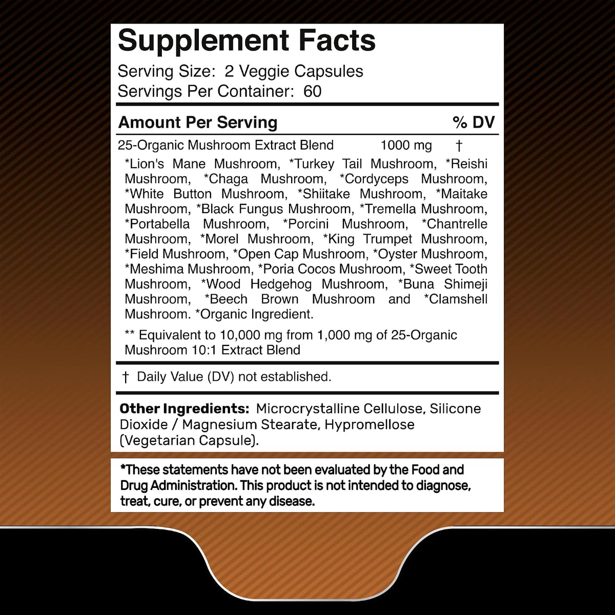 WELLNESS LABSRX Lions Mane Supplement Capsules and Mushroom Capsules | Bundle
