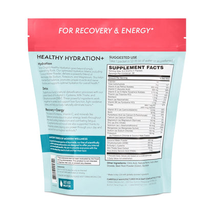 TERRA ORIGIN Healthy Hydration+ Electrolyte Powder Packets | Sugar Free, Gluten Free Drink Mix | Lemonade | 30 Servings (1-Pack)