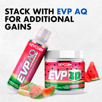 Evogen EVP 3D Stim Free Pre-Workout | Citrus Candy | 40 Servings | Arginine nitrate, L-citrulline, beta-alanine and creatine with lion's mane, L-tyrosine and DMAE for pumps and focus