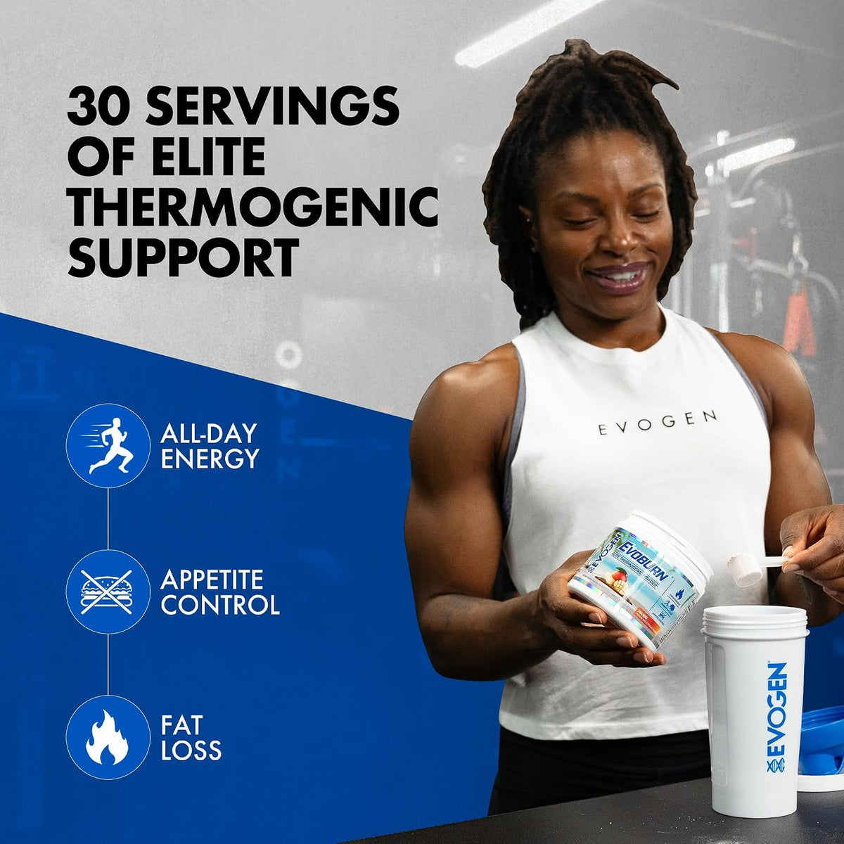 Evogen Evoburn Thermogenic | Mango | 30 Servings | MitoBurn, InnoSlim and ProGBB with caffeine, L-tyrosine, cocoa extract, DMAE and AdvantraZ for energy, focus and metabolism
