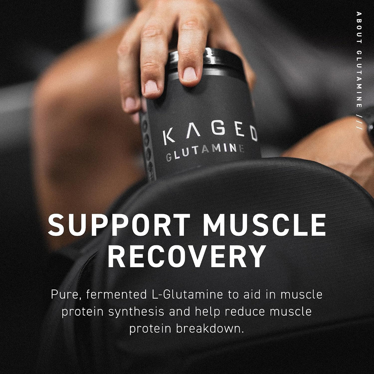 Kaged BCAA and L-Glutamine Powder Bundle – Vegan, Unflavored, Muscle Recovery Support