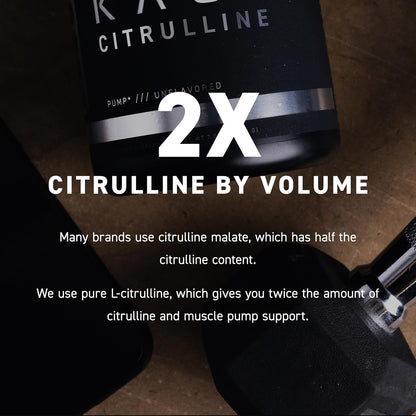 Kaged L-Citrulline Powder | Nitric Oxide Booster | Enhanced Pumps | Improve Muscle Vascularity | Supplements for Men & Women | Unflavored | 100 Servings