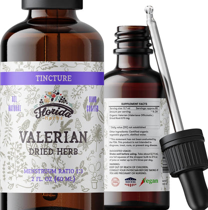 Valerian Tincture, Valeriana Extract, Valeriana Drops (Valeriana Officinalis) Dried Root