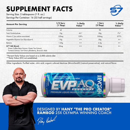Evogen EVP 3D + EVP AQ Bundle | Stim Free Pre Workout Powder & Liquid Glycerol Volumizer for Men & Women | Beta Alanine, Creatine, Nitric Oxide & Hydration Formula | Sour Candy + Unflavored