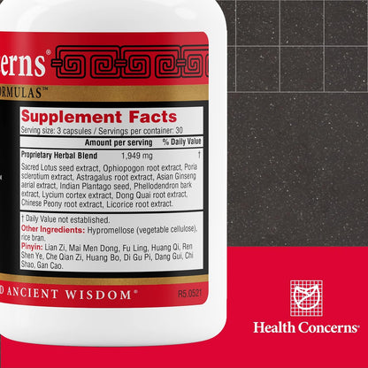 Health Concerns Clearing – Urinary Tract & Reproductive Health Support for Women – Lotus Seed Herbal Supplement – Detox, Vaginal Health, UTI Support – Traditional Chinese Formula – 90 Capsules