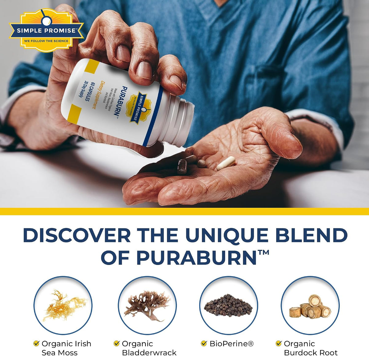 PuraBurn and Levitox Bundle - Gut & Liver Support - Sea Moss, Milk Thistle | Cleanse-Metabolism Duo, For Steady Morning Energy, With Bladderwrack and Dandelion, Two Capsules of Each Daily