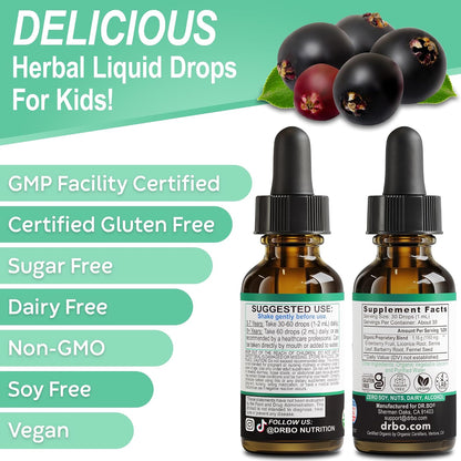 Constipation Relief for Kids Liquid Drops - Organic Potty Magic Toddler Constipation Relief, Senna & Prebiotic Fiber Fennel - Natural Liquid Fiber for Kids Digestive Support Supplement Children 1 oz