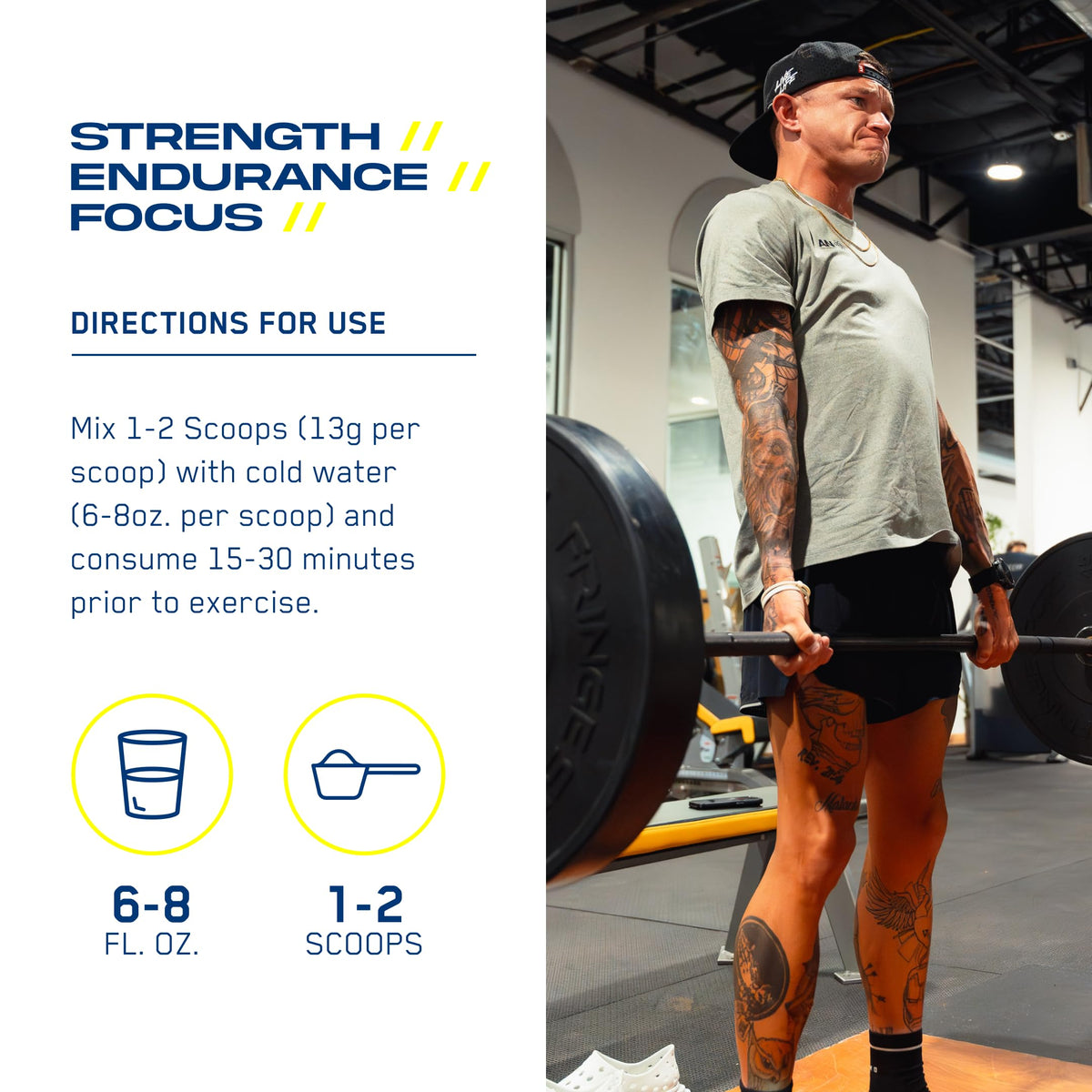 AN Performance Pre-Workout Powder Supplement for Men & Women | Energy Drink Mix with 300mg Caffeine + Beta Alanine + Citrulline | Third-Party Tested | Fruit Punch | 30 Servings