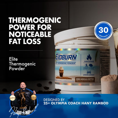 Evogen Evoburn Thermogenic | Mango | 30 Servings | MitoBurn, InnoSlim and ProGBB with caffeine, L-tyrosine, cocoa extract, DMAE and AdvantraZ for energy, focus and metabolism