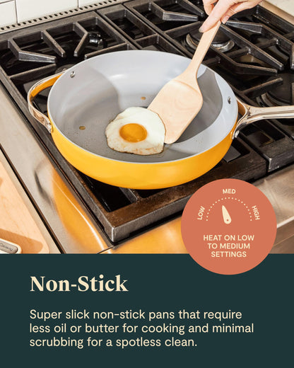 Caraway 16-Piece Deluxe Non-Stick Ceramic Cookware Set