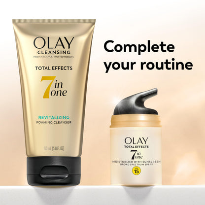 OLAY Total Effects 7-in-1 Anti-Aging Face Moisturizer with SPF 15, Fragrance-Free 1.7 oz