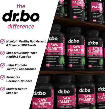 Saw Palmetto for Women Hair Loss - DHT Blocker for Women Natural Growth Plus Bladder Control Supplements Complex - Pure Saw Palmetto Hair Loss Supplement Capsules Support Extract & Urination Pills Aid