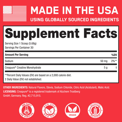 SteelFit Creapure Creatine Monohydrate Powder, Unflavored, 100 Servings | German Creatine Powder for Men, Women - Gym Workout Nutritional Supplements for Muscle Gain, Brain Health & Strength Building